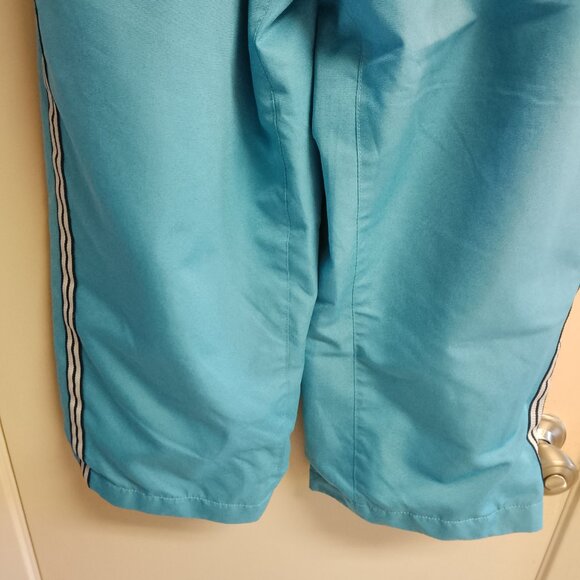 Women's Jrs Vintage Pro Spirit Blue Fully Lined Crop Wind Track Pants Size Small - Picture 6 of 10
